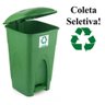 Lixeira Cesto Pedal 30l Coleta Seletiva Reciclagem Verde - 2