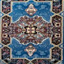 Ver imagem 5 de Tapete Persa Azul Claro Ideal para Quarto Hall 0,50x0,85cm