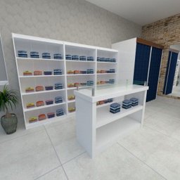 Estante De MDF 100% 5 Prateleiras Modelo Light 90x180x32 cm Comac - 4