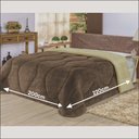 Ver imagem 3 de Coberdrom Casa Dona Casal 200x220cm Tabaco
