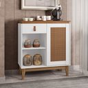 Ver imagem 1 de Aparador Café 01 Porta 01 Gaveta Rubi Branco Cedro Casa D