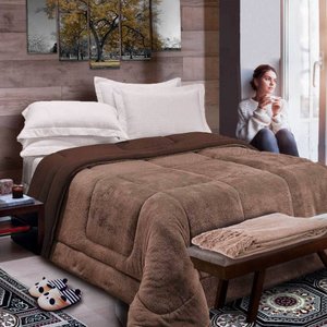 Coberdrom Casal Dupla Face Casa Dona Tabaco