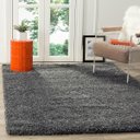 Ver imagem 1 de Tapete para Sala e Quarto Peludo Luxo Casa Dona 150x200cm Prata Platinum