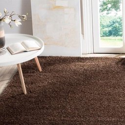 Tapete para Sala e Quarto Peludo Luxo Casa Dona 150x200cm Marrom Bronze - 2