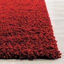 Ver imagem 2 de Tapete Furry Vermelho Casa Dona 150x200