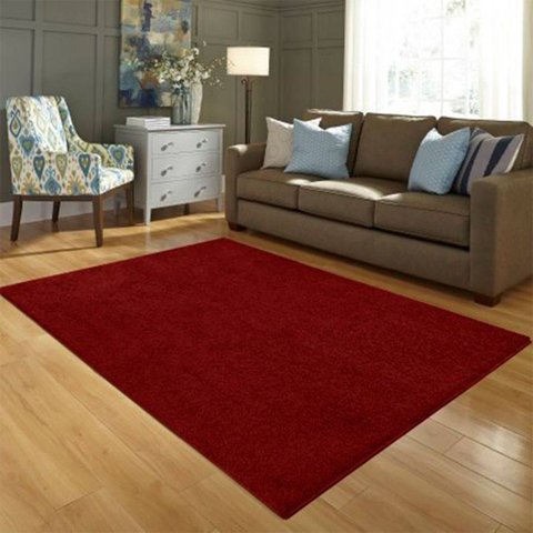Tapete Furry Vermelho Casa Dona 150x200
