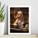 Ver imagem 2 de Quadro para Cozinha Cão Cocker Spaniel's 33x24cm - com Vidro:madeira Preta