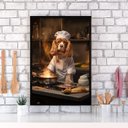 Ver imagem 1 de Quadro para Cozinha Cão Cocker Spaniel's 33x24cm - com Vidro:madeira Preta