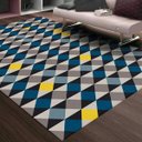 Ver imagem 4 de Tapete Mosaico Triangulos Color Casa Dona Antiderrapante 100 x 140cm