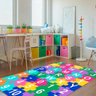 Tapete para Quarto Abc Antiderrapante 100x140cm Colorido Casa Dona - 2