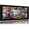Quadro Decorativo Jogo GTA 5 120x60 130x60 Moldura Preta 2x2 - 1