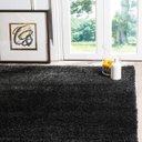 Ver imagem 2 de Tapete para Sala e Quarto Peludo Luxo Casa Dona 100x150cm Preto Petroleo