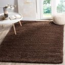 Ver imagem 1 de Tapete para Sala e Quarto Peludo Luxo Casa Dona 100x150cm Marrom Bronze