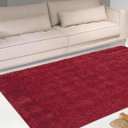 Ver imagem 2 de Tapete Luxo Pelo Super Macio Casa Dona Vermelho 150x200cm
