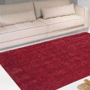 Ver imagem 2 de Tapete Luxo Pelo Super Macio Casa Dona Vermelho 100x150cm