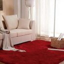 Ver imagem 2 de Tapete Retangular Felpudo Charme Casa Dona 150x200cm Vermelho