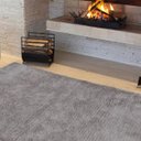 Ver imagem 2 de Tapete Luxo Pelo Super Macio Casa Dona Cinza 150x200cm