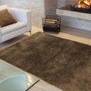 Ver imagem 1 de Tapete Liso para Sala e Quarto Soft Peludo Casa Dona 100x150cm Tabaco