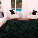 Ver imagem 2 de Tapete para Sala Shaggy Requinte Casa Dona 150x200cm Preto