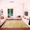 Ver imagem 1 de Tapete para Sala Shaggy Requinte Casa Dona 150x200cm Bege