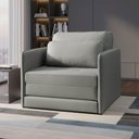 Ver imagem 1 de Poltrona Cama Retratil Compacta Dália Fixa Veludo K01 - D’Rossi