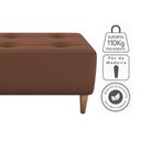 Ver imagem 4 de Puff Decorativa para Sala Piva 62x52 Cm Veludo Inca Ferrugem Milani Store