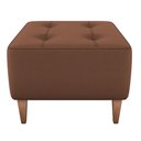 Ver imagem 6 de Puff Decorativa para Sala Piva 62x52 Cm Veludo Inca Ferrugem Milani Store