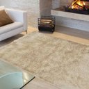 Ver imagem 1 de Tapete Liso para Sala e Quarto Soft Peludo Casa Dona 200x300cm Bege