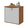 Armário para Escritório Y37 2 Portas com Chave Freijo/branco - Artany Móveis - 2
