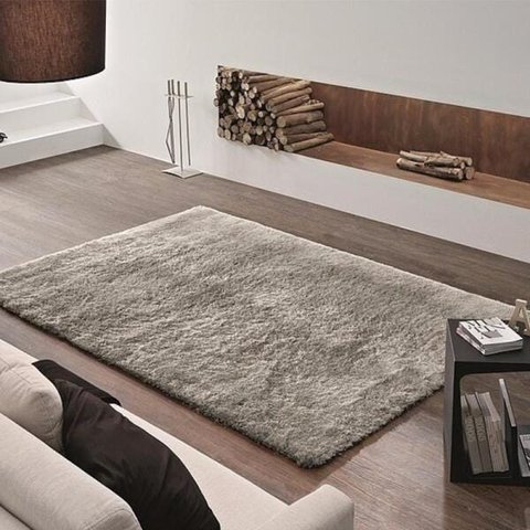 Tapete Felpudo Apolo Soft Casa Dona 150x200cm Cinza