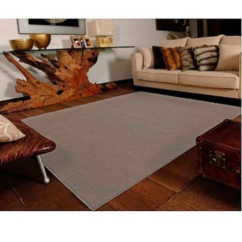 Tapete para Sala e Quarto Felpudo Soft Casa Dona 150x200 Cinza