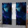 Cortina Roma - Universo - Galáxia Azul Escura Nuvens - 1