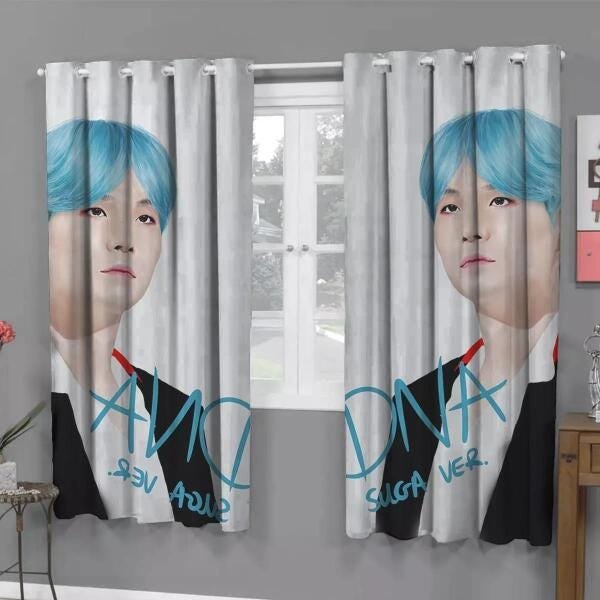 Cortina Roma - Decoração - K-pop - BTS Bangtan Boys - Suga V