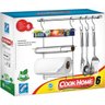 Suporte para Utensílios Cook Home 6 6 Peças Aço Cromado - 2