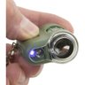 Microscópio Chaveiro com Luz Led e Uv, Zoom de 20x Verde - 4
