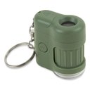 Ver imagem 1 de Microscópio Chaveiro com Luz Led e Uv, Zoom de 20x Verde