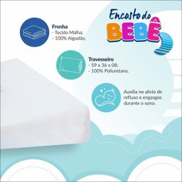 Encosto Travesseiro Sonos para Bebê 8cm de Altura - 5