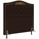 Ver imagem 1 de Cabeceira Cama Box Casal Queen 160cm Imperial J02 Corano Marrom Escuro - Mpozenato