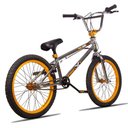 Ver imagem 5 de Bicicleta Aro 20 Bmx U-brake Rotor K7 Cog 9 Freedom P03 Cromado e Dourada - D’Rossi