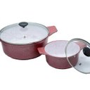 Ver imagem 3 de Conjunto c 5 Panelas Forno Fogão Premium Revestida em Cerâmica Antiaderente e Alu. Fundido