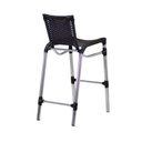 Ver imagem 6 de 4 Banquetas em Alumínio Fortaleza Alta com Encosto Preto