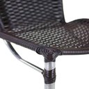 Ver imagem 7 de 4 Banquetas em Alumínio Fortaleza Alta com Encosto Preto