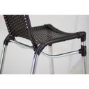 Ver imagem 3 de 4 Banquetas em Alumínio Fortaleza Alta com Encosto Preto