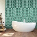 Ver imagem 2 de Papel de Parede Decorativo Pastilhas em Tons de Verde 2,50m