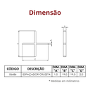 Ver imagem 3 de 100 Unidades do Espaçador Cruzeta para Piso Tamanho 1,0mm Cor Branco Durín