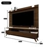 Rack com Painel para Sala Televisão até 65 Polegadas - Mod.2030:Cedro - 2