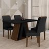 Mesa de Jantar 1,36 4 Cadeiras Suiça Imbuia/preto/preto - M. Arapongas Imbuia/preto/preto 06 - 2
