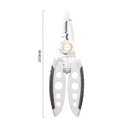 Ver imagem 6 de Alicate Multiuso para Eletricista Corta Grimpa Desencapa Aperta Enrola Fio