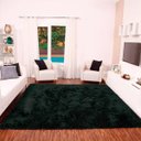 Ver imagem 1 de Tapete para Sala Shaggy Requinte Casa Dona 100x150cm Preto