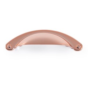 Kit com 4 Puxador Concha para Gaveta Puxadores Coloniais para Armarios Comoda Cozinha: Rose Gold